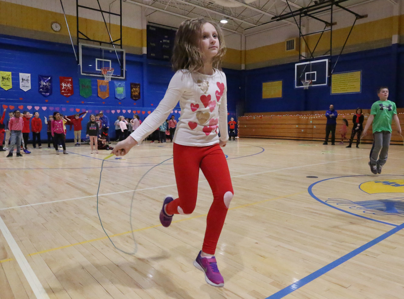 Marsh School dance and jump rope contest